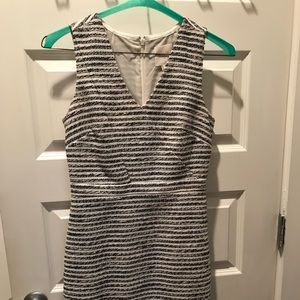 Navy and White Dress